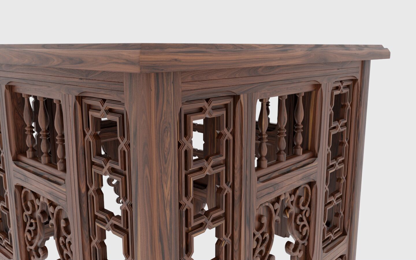 Arabesque table  3D model_2