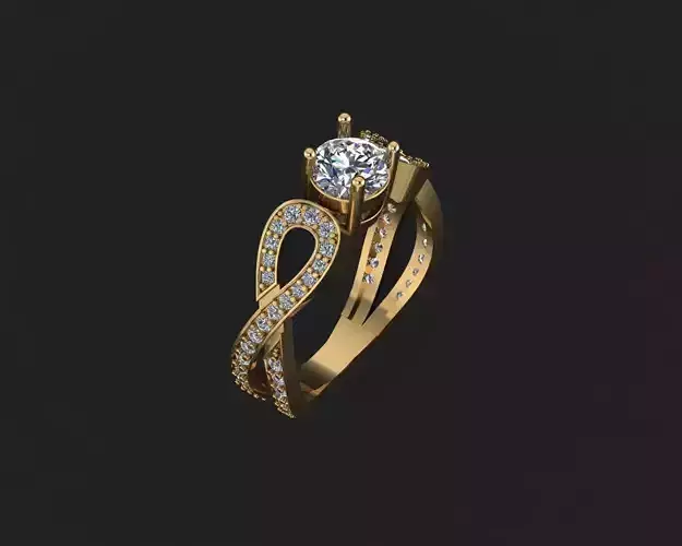 Diamond Engagement Ring Printable File