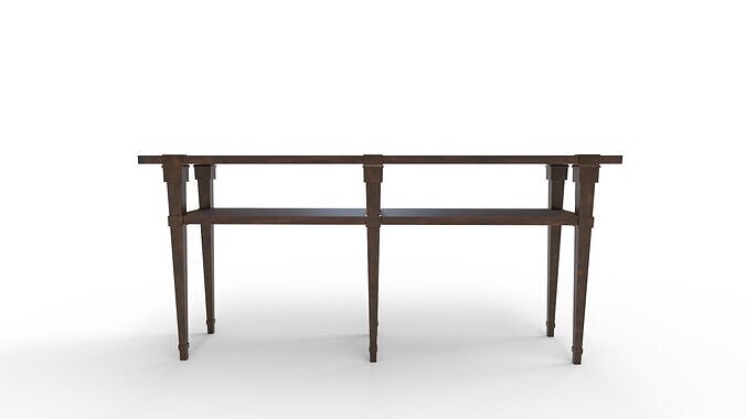 Hooker Furniture Skinny Console Table 3D model 5