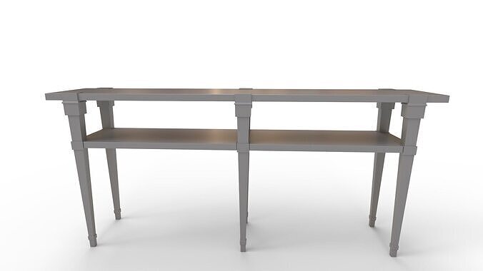 Hooker Furniture Skinny Console Table 3D model 2