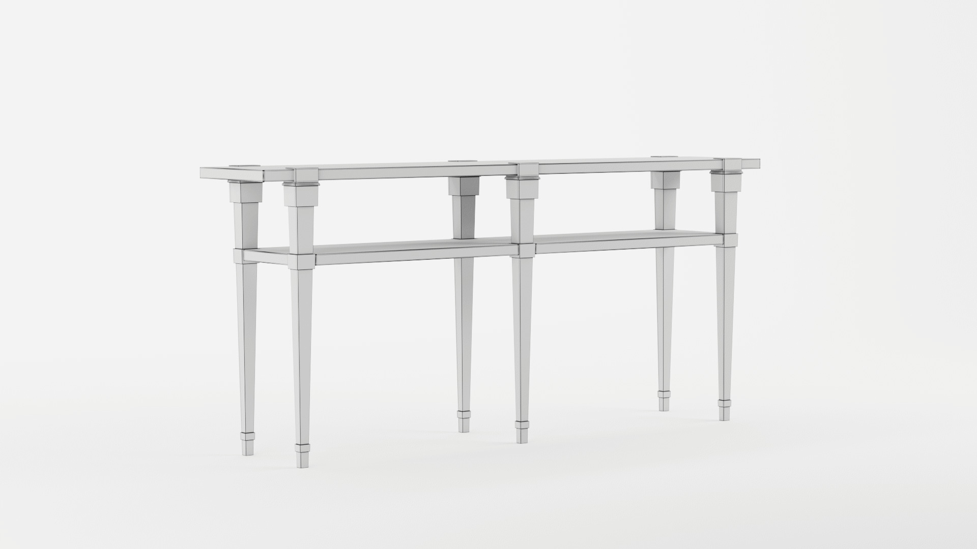 Hooker Furniture Skinny Console Table 3D model_9