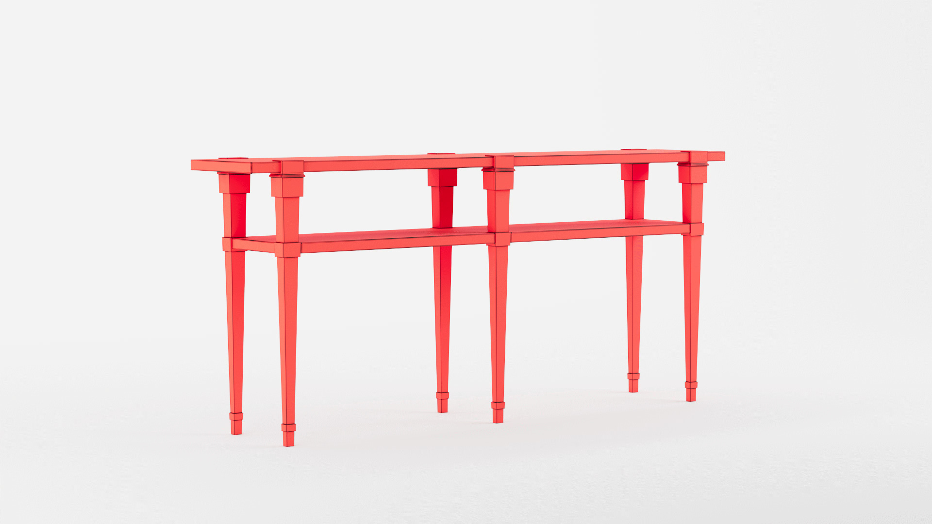 Hooker Furniture Skinny Console Table 3D model_10