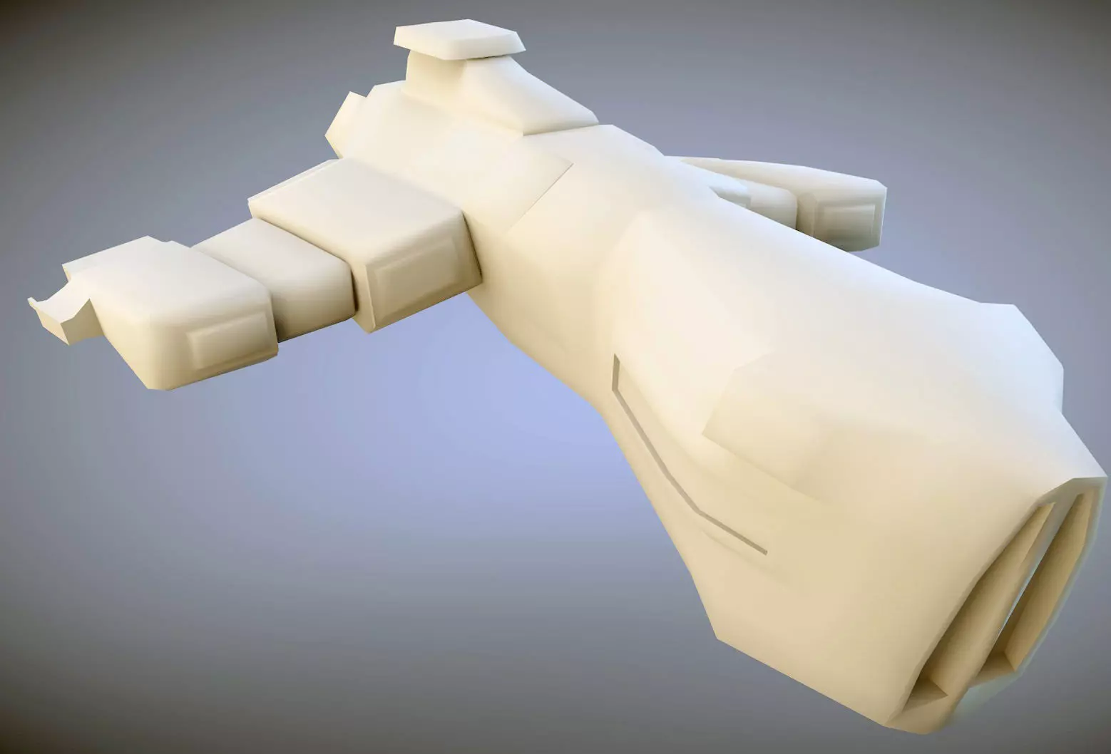 Mini Spaceship Free 3D model_0