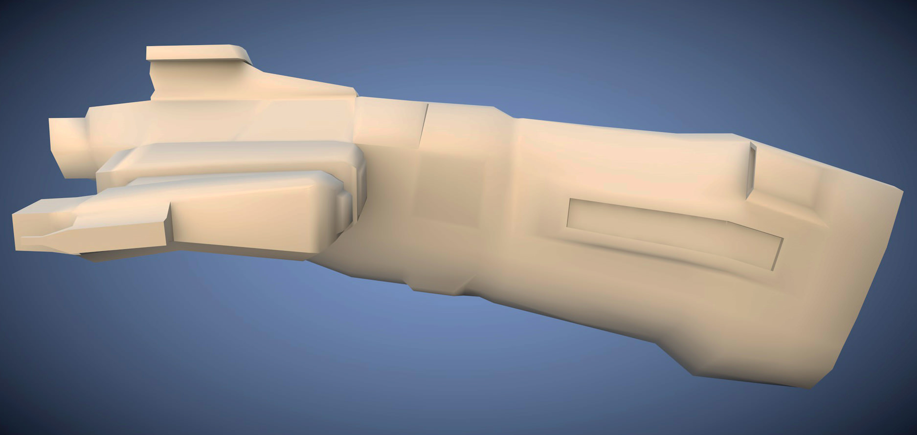 Mini Spaceship Free 3D model_2