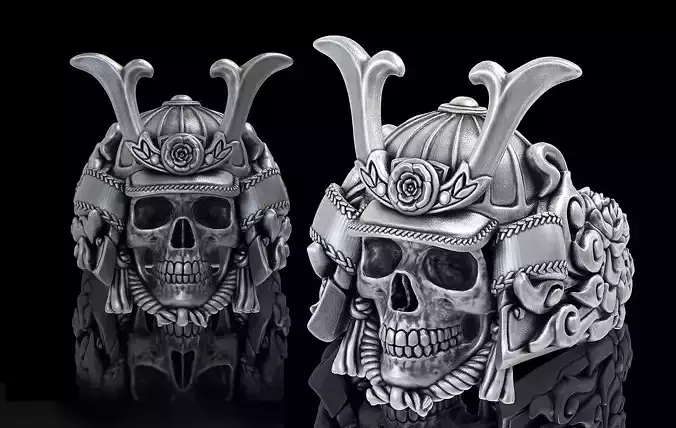 Samurai Skull Ring