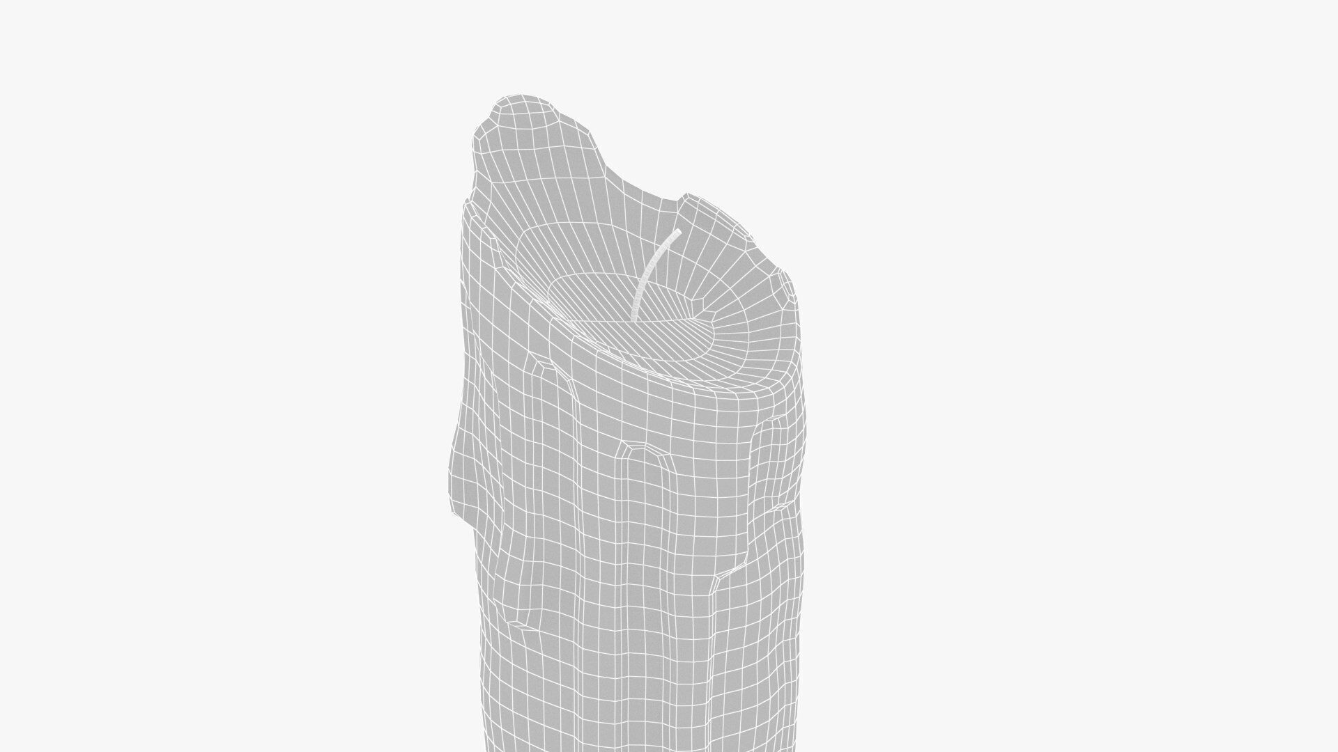 candle Low-poly 3D model_10