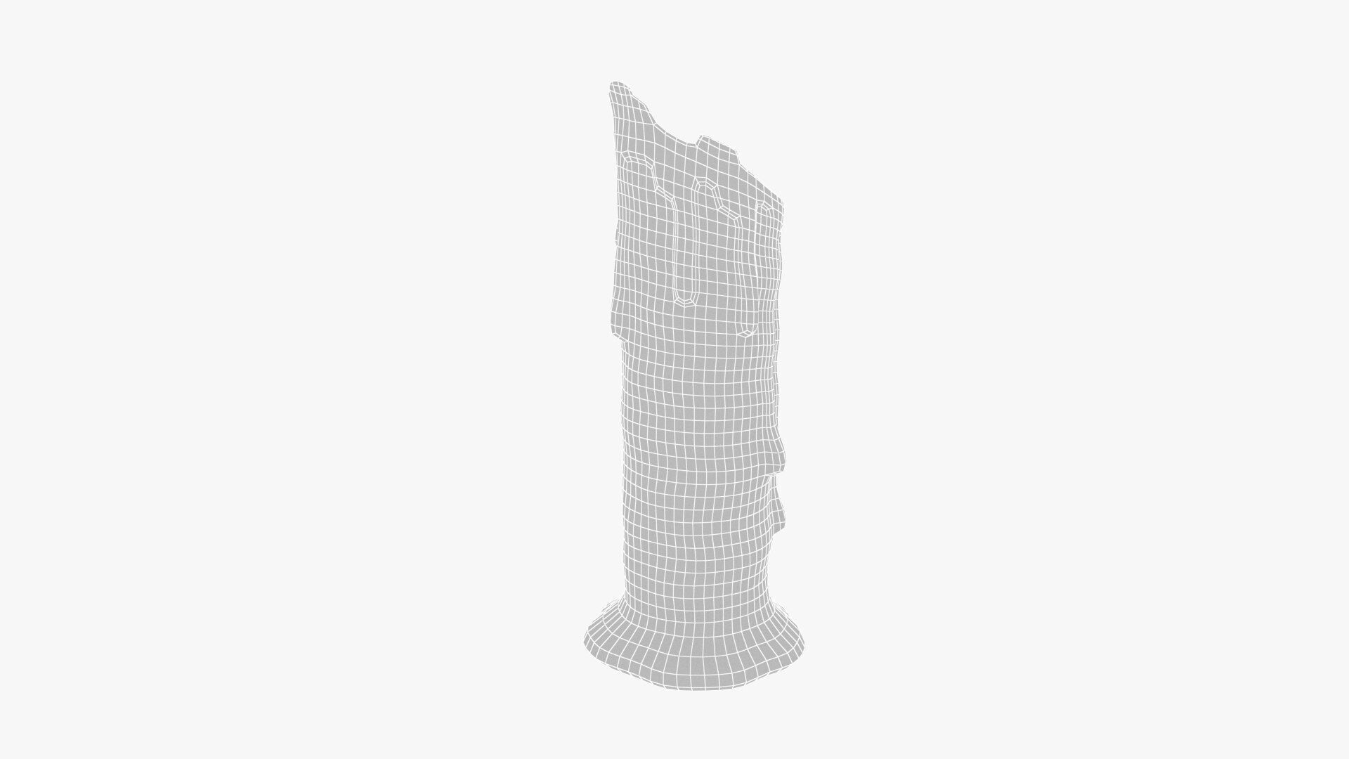 candle Low-poly 3D model_8