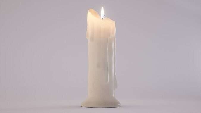 candle Low-poly 3D model