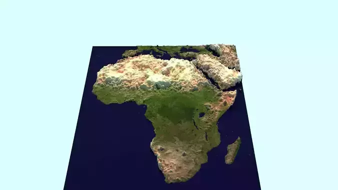Africa Map 3D model