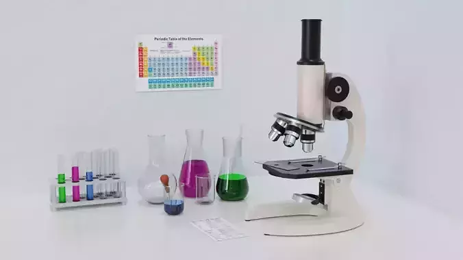 Lab microscope