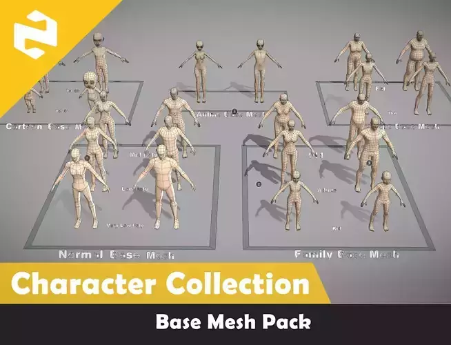 Base Mesh Pack - Character Collection