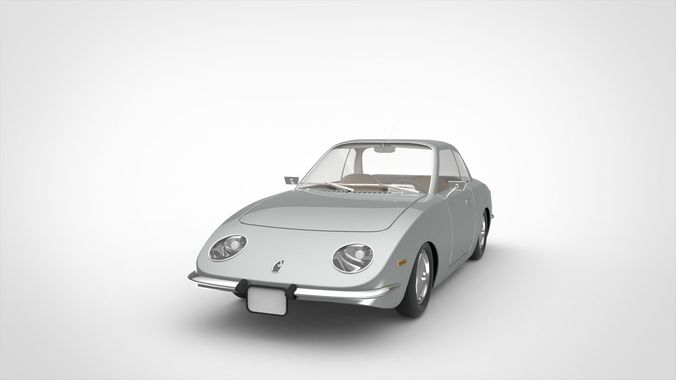 Vintage Coupe Car Design 3D model