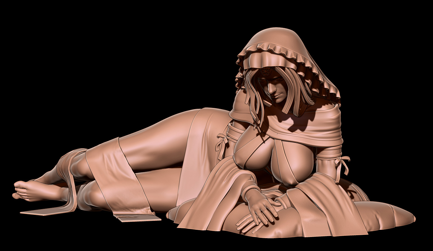 GWYNEVERE - PERFECT BODY OF DARK SOULS PRINCESS and BASE 3D print model_6