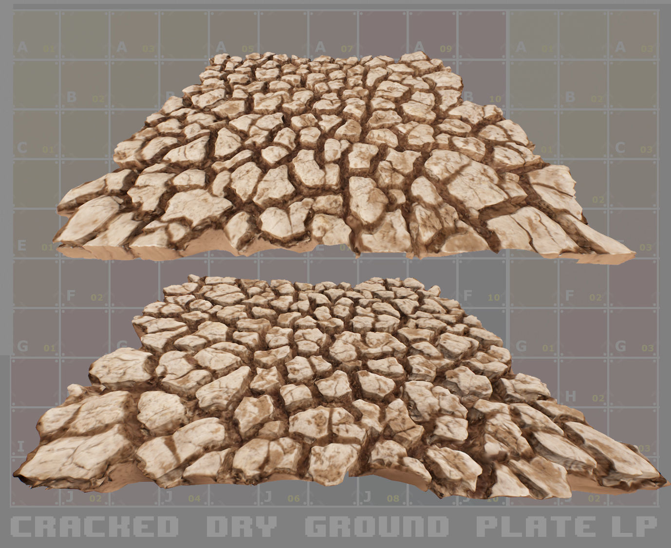 Desert Dry Ground Scan 3D model_1