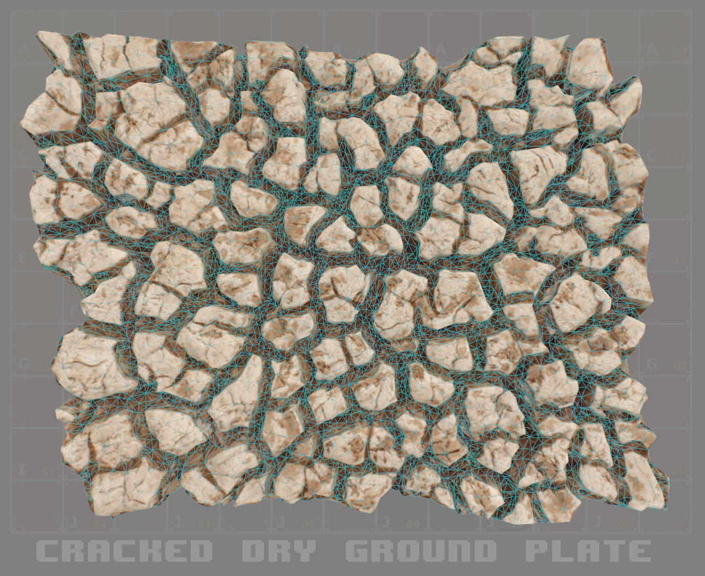 Desert Dry Ground Scan 3D model_2