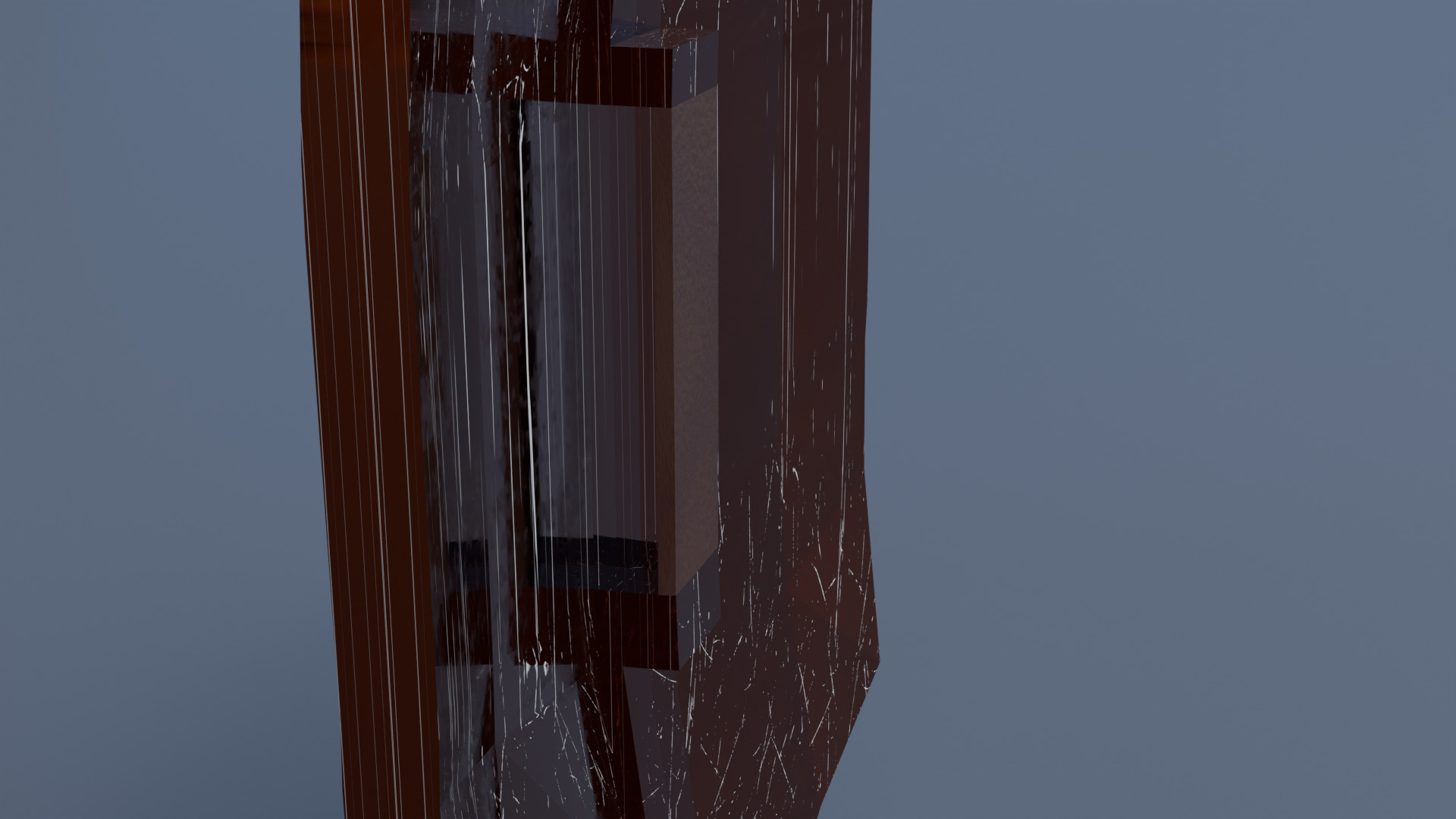 Medieval battle shield Low-poly 3D model_5