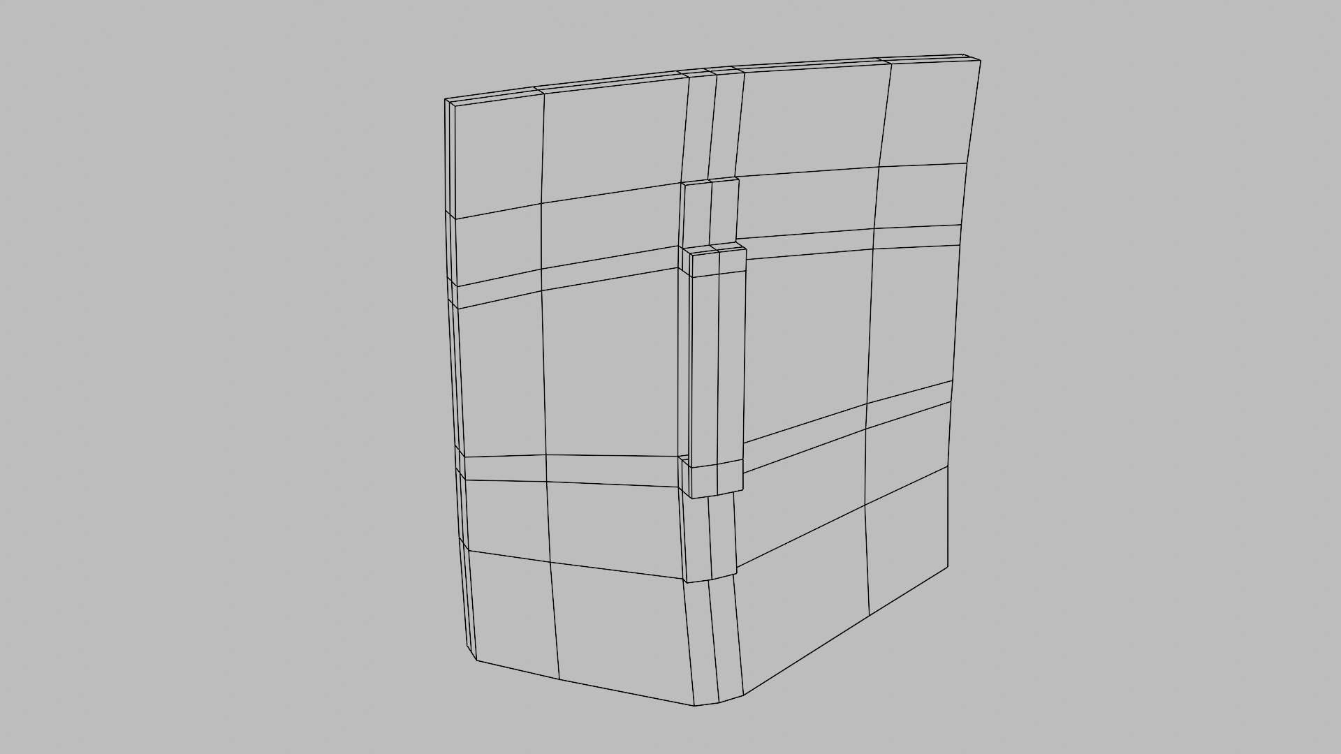 Medieval battle shield Low-poly 3D model_7