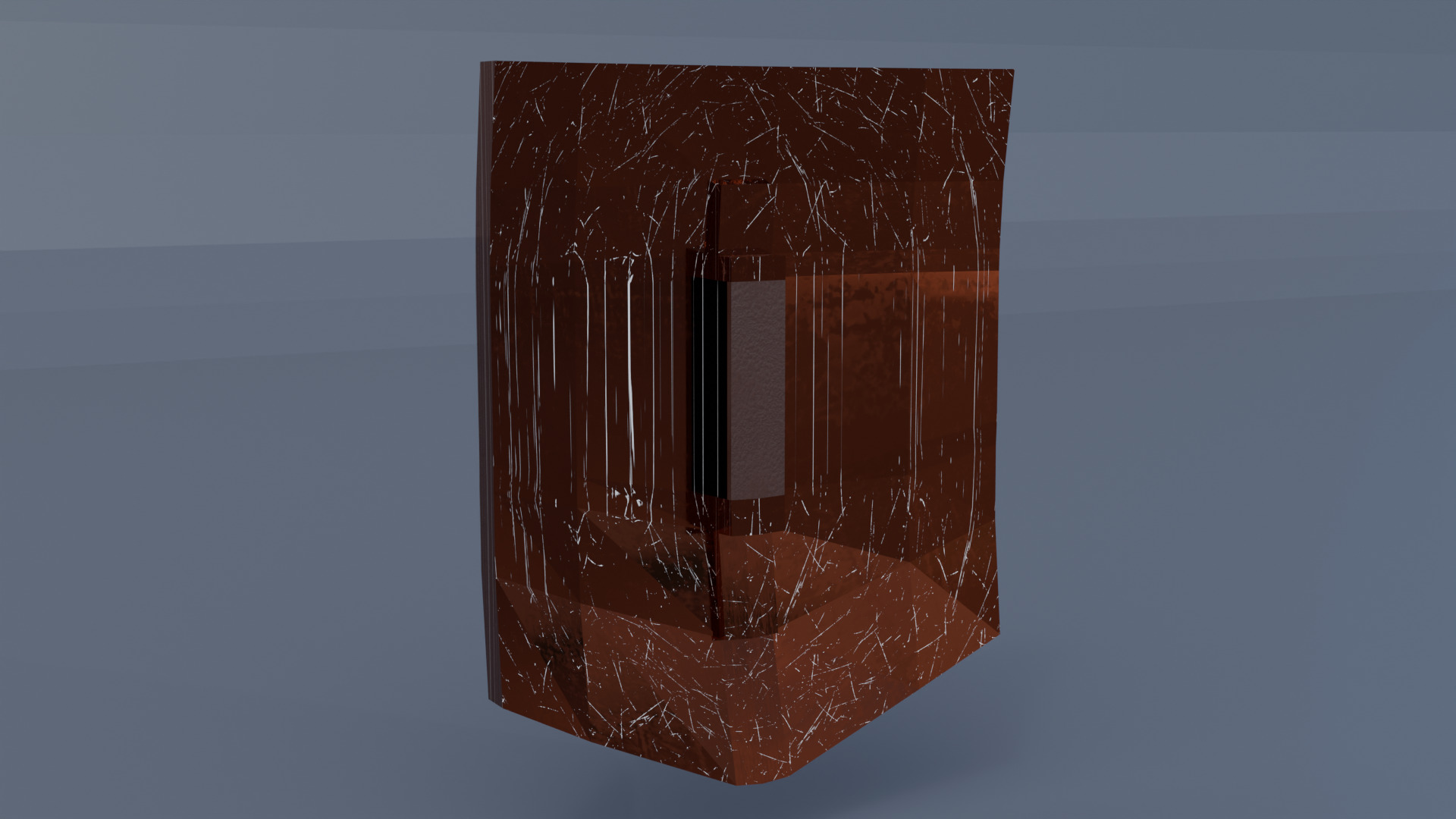 Medieval battle shield Low-poly 3D model_4