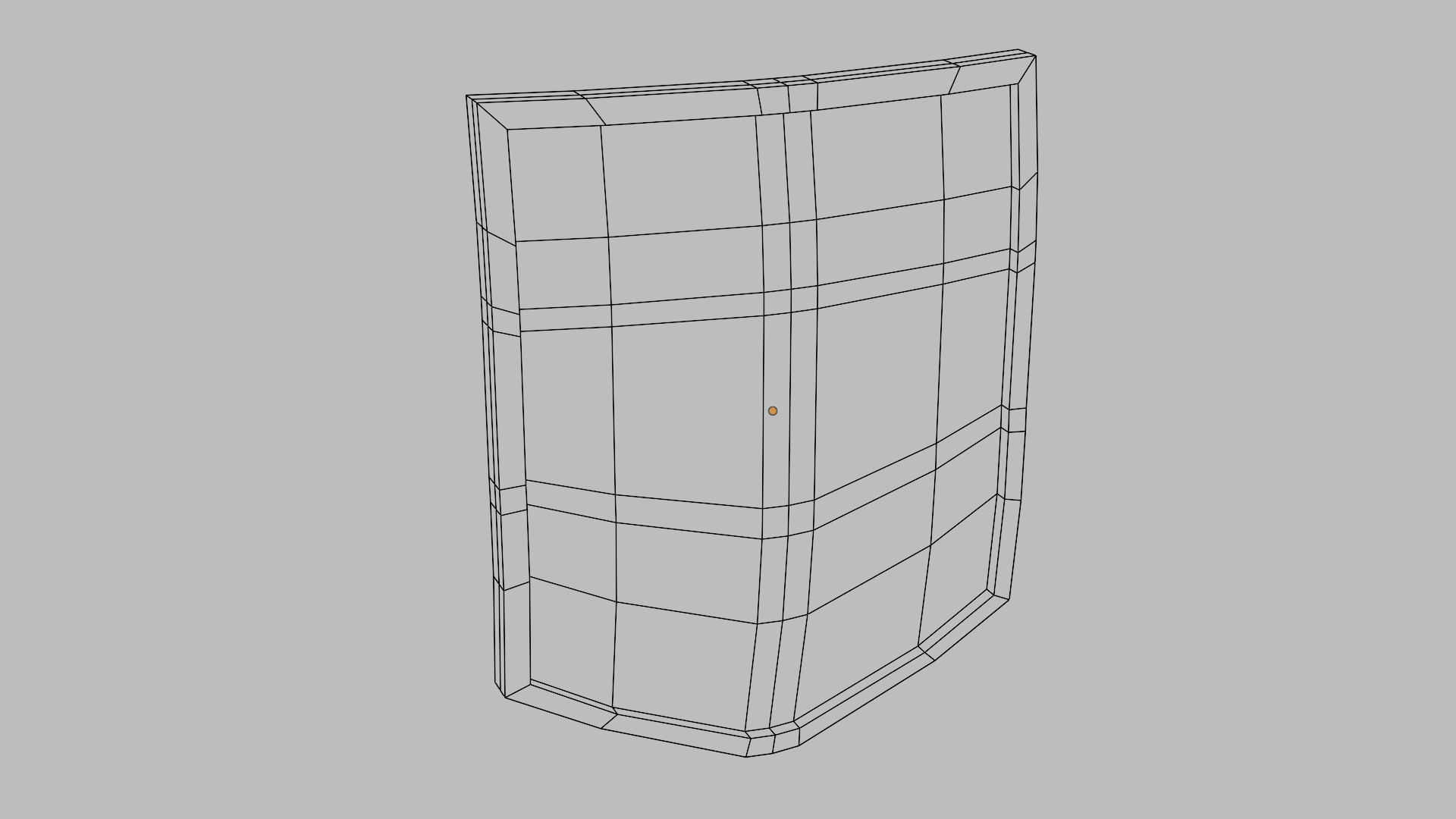 Medieval battle shield Low-poly 3D model_6