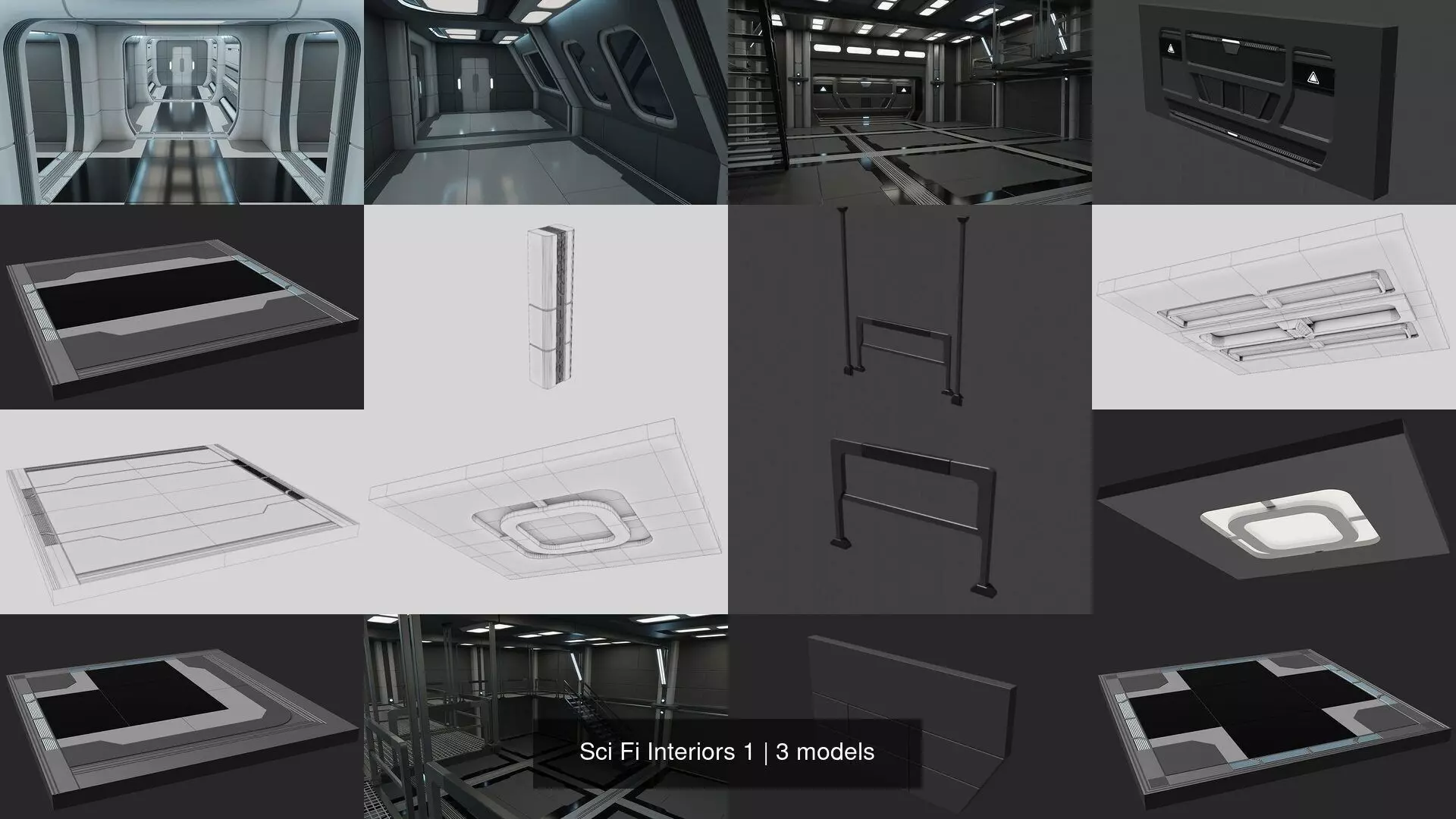 Sci Fi Interiors 1 3D Model Collection_0