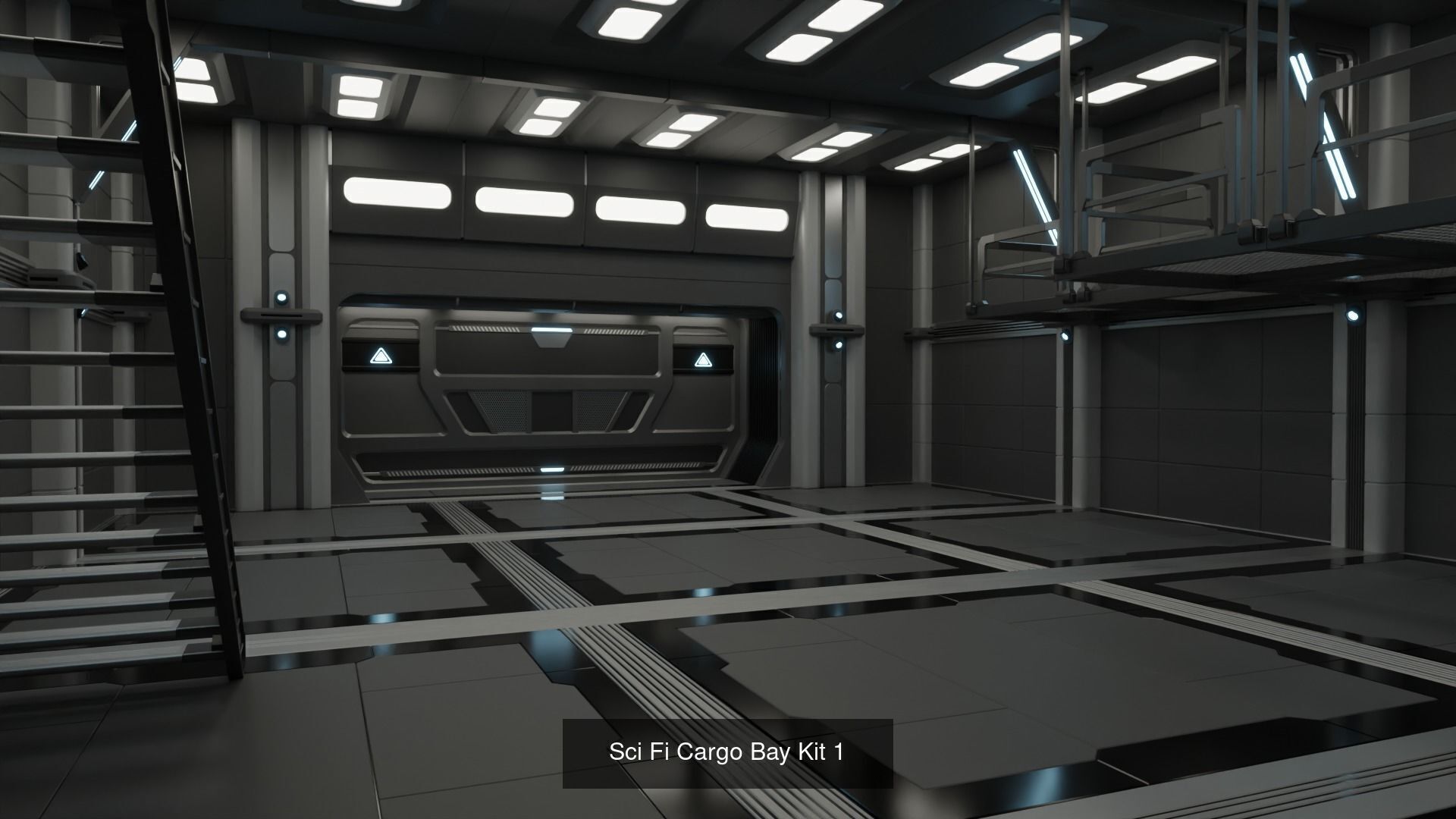 Sci Fi Interiors 1 3D Model Collection_3