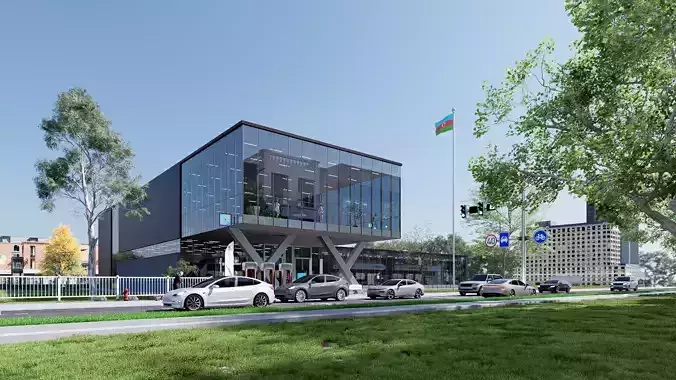 Gallery modern art building