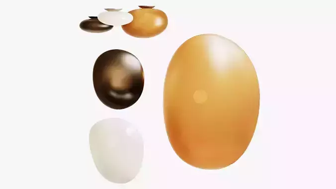 Pebble ceiling and wall lamp