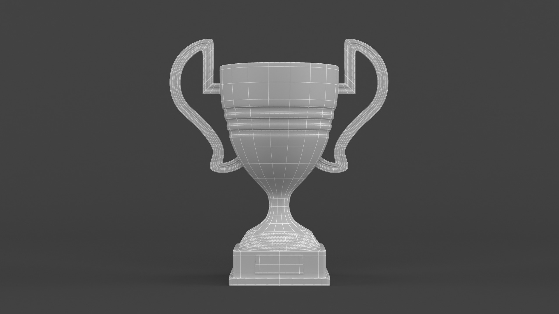 Gold Trophy Cups 3D model_8