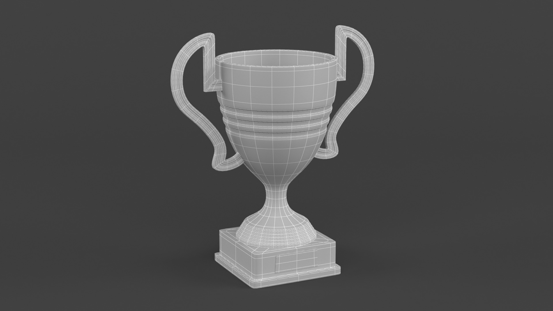 Gold Trophy Cups 3D model_9