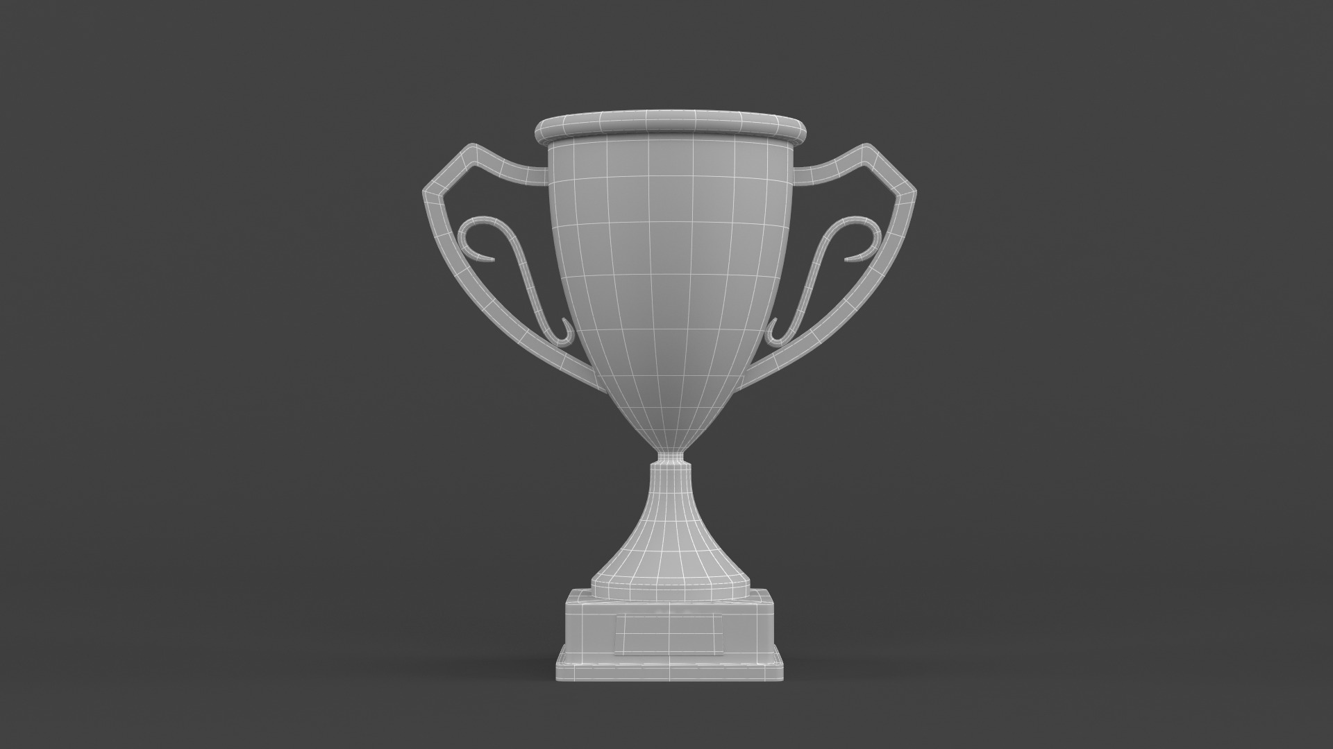 Gold Trophy Cups 3D model_6