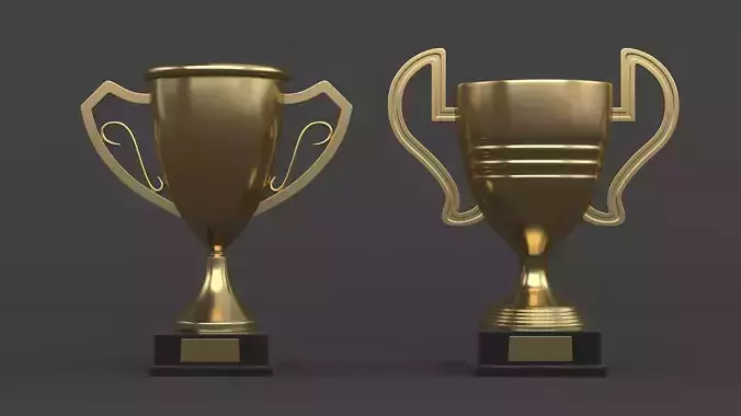 Gold Trophy Cups