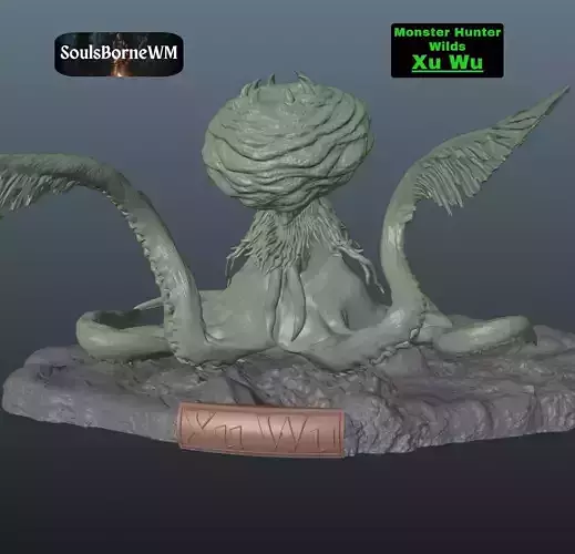 Monster Hunter Wilds Xu Wu 3D print model