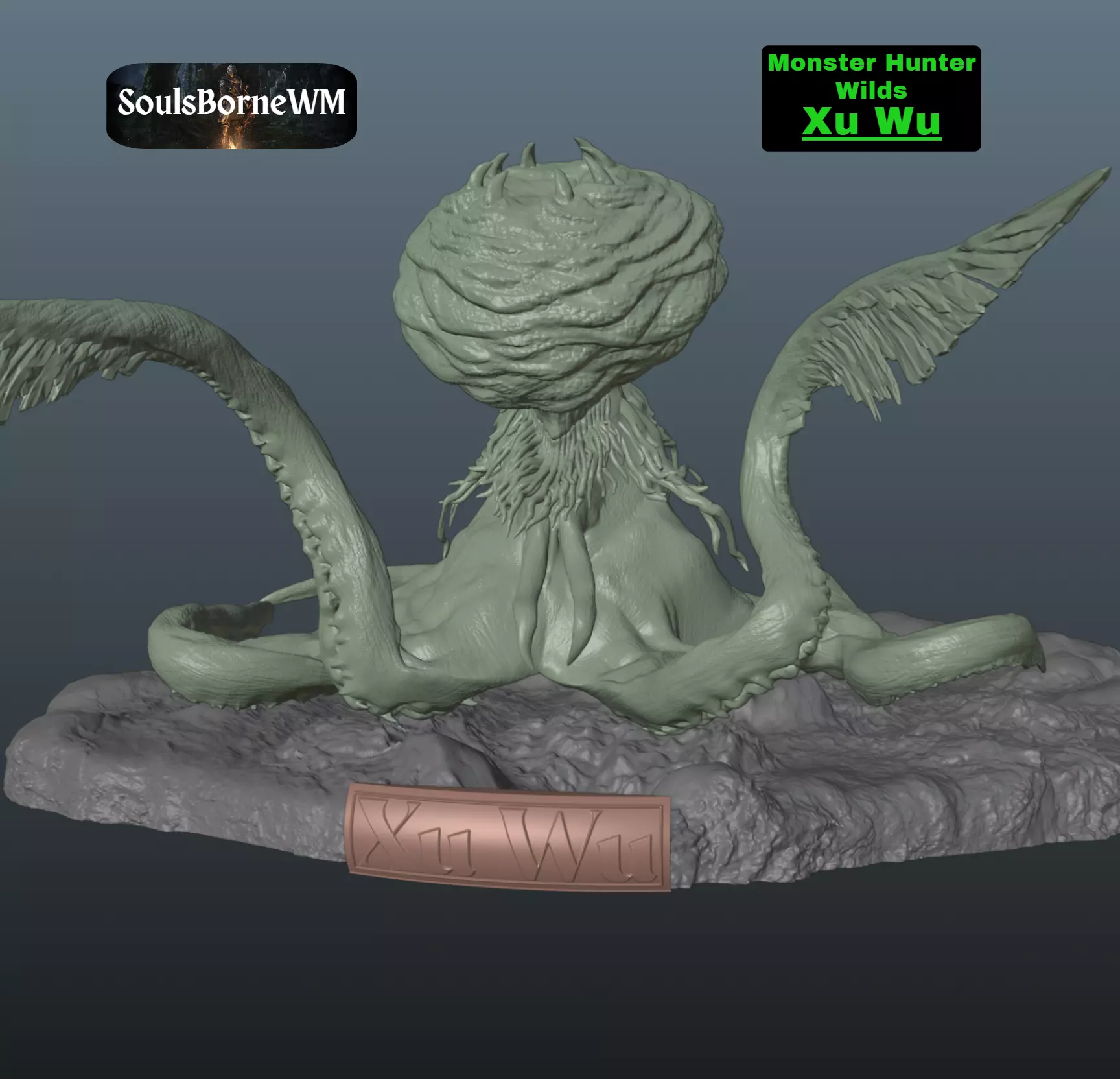 Monster Hunter Wilds Xu Wu 3D print model_0