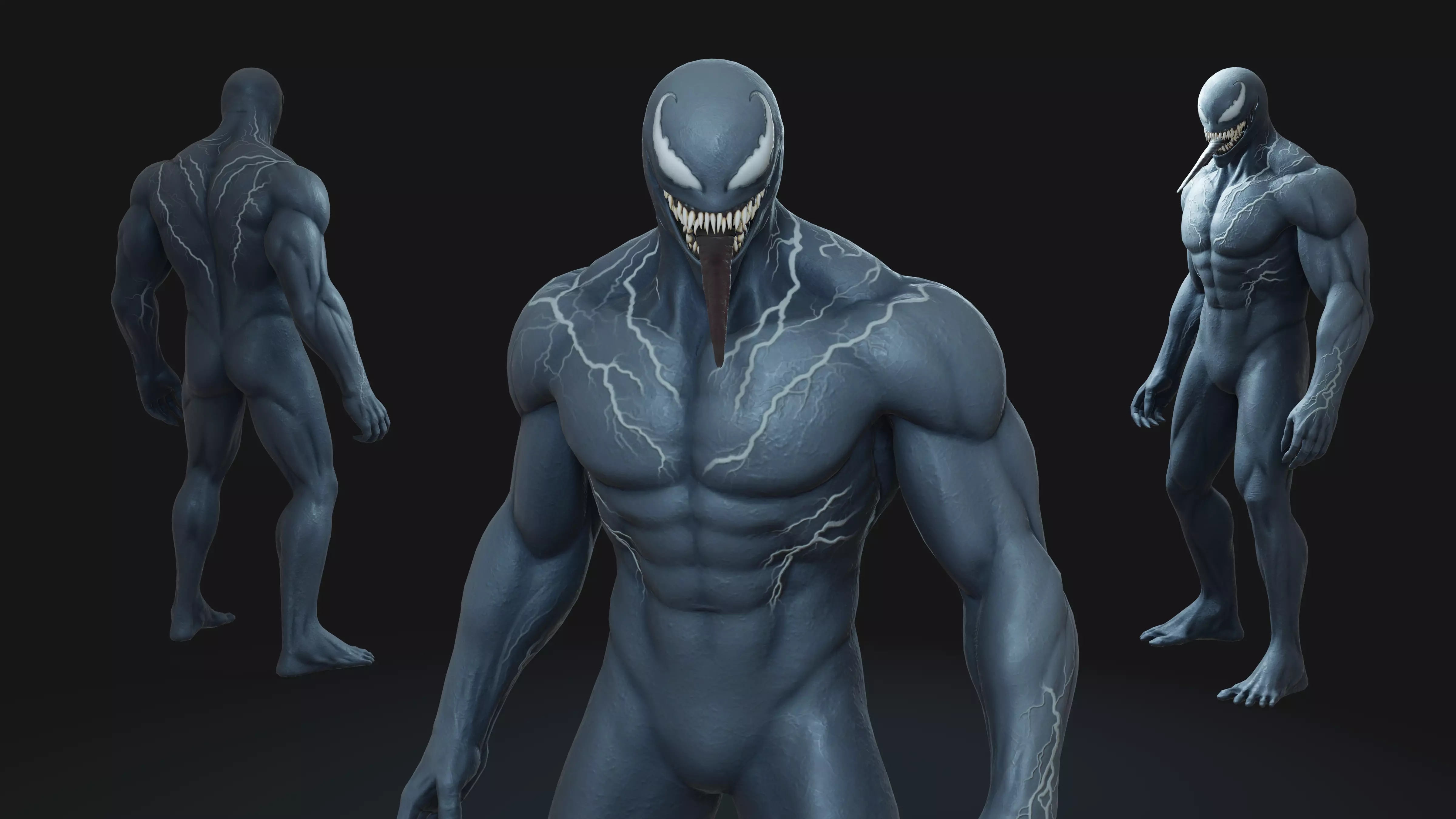 Venom Animation-Ready Low-poly 3D model