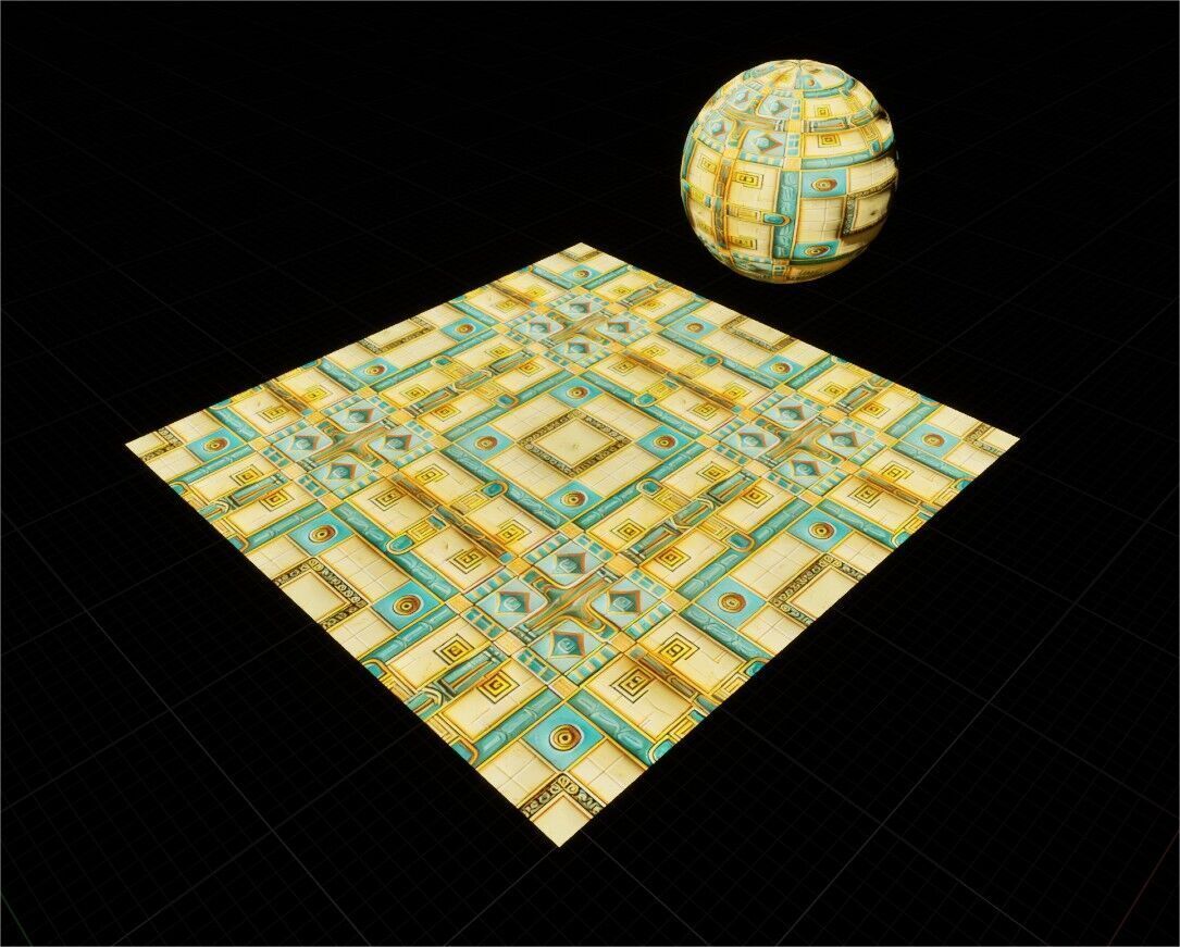 Game Ready PBR Stylized Patterned Materials Pack Texture_93