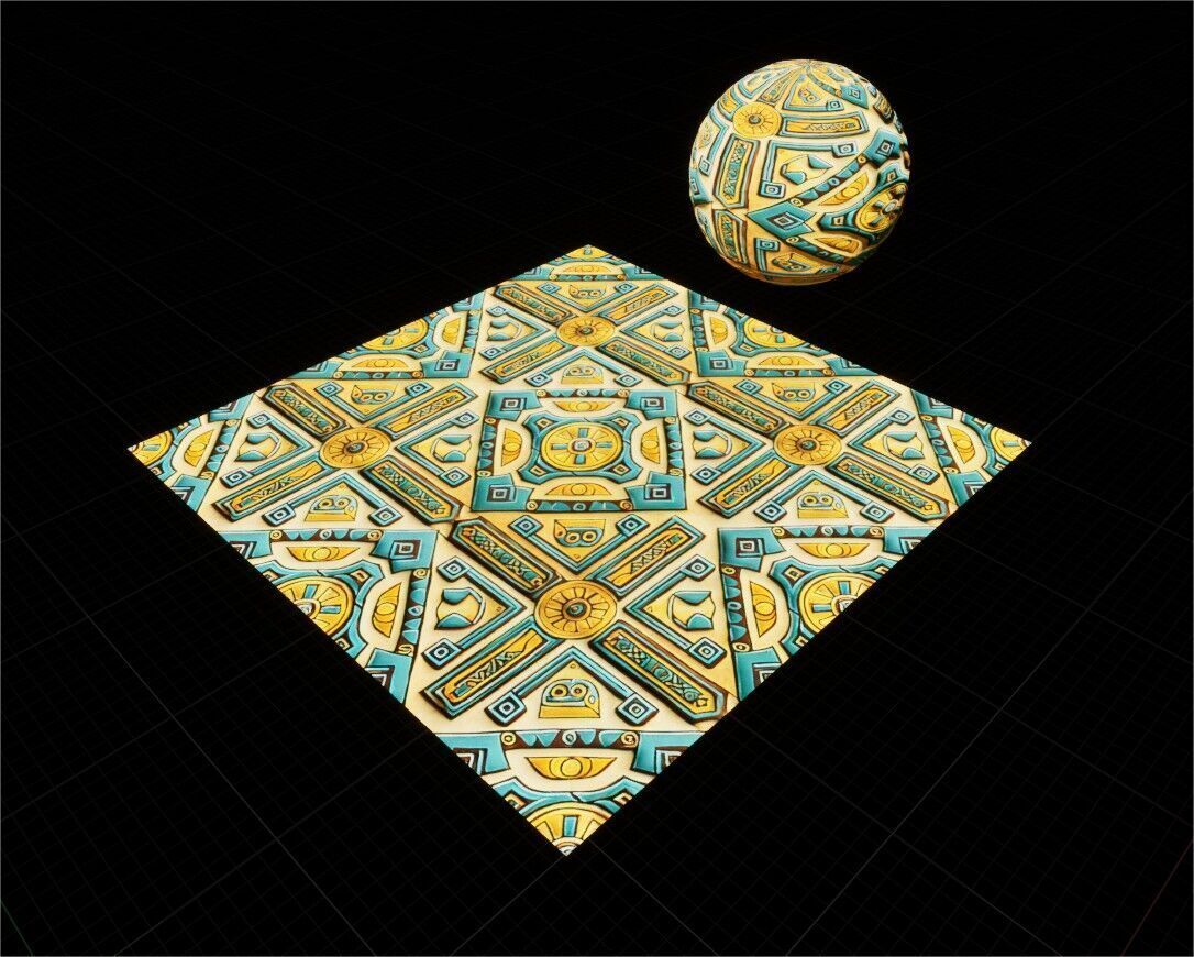 Game Ready PBR Stylized Patterned Materials Pack Texture_7
