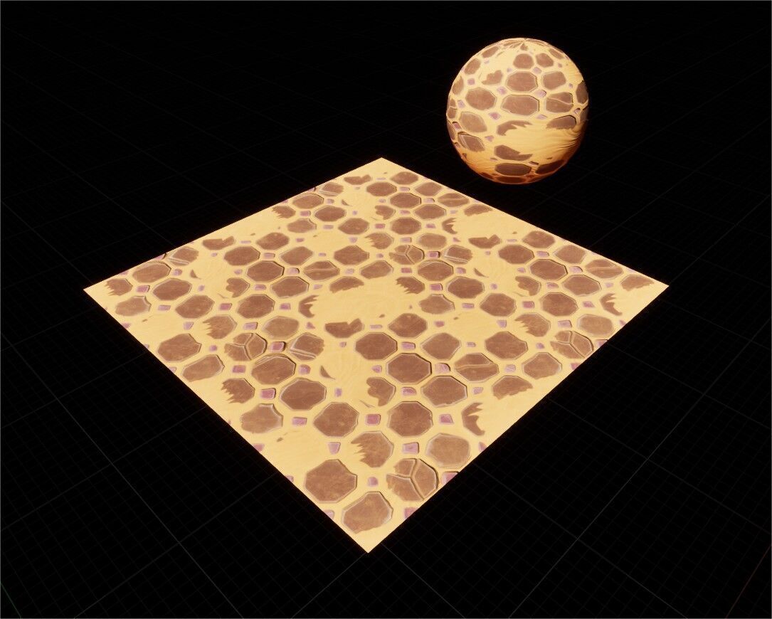 Game Ready PBR Stylized Patterned Materials Pack Texture_38