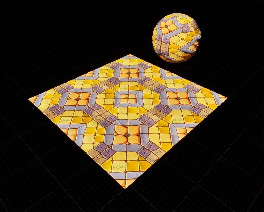 Game Ready PBR Stylized Patterned Materials Pack Texture_4