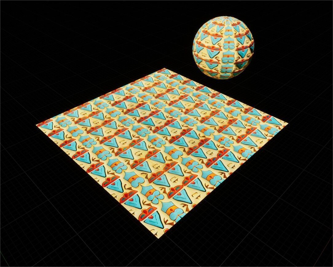 Game Ready PBR Stylized Patterned Materials Pack Texture_9