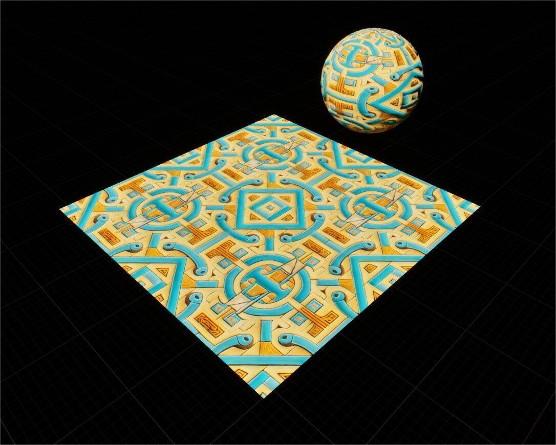 Game Ready PBR Stylized Patterned Materials Pack Texture_97