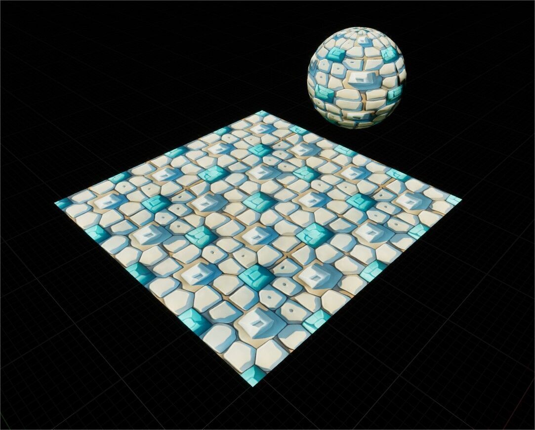 Game Ready PBR Stylized Patterned Materials Pack Texture_67
