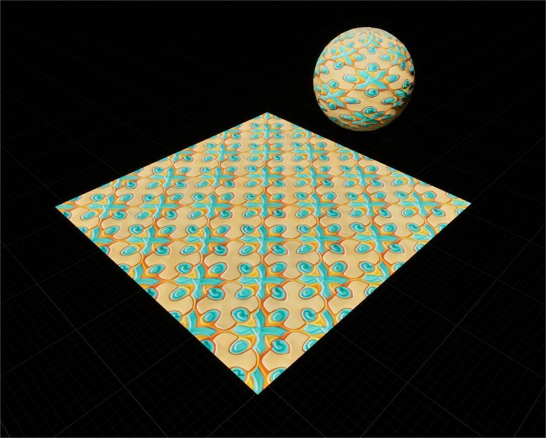 Game Ready PBR Stylized Patterned Materials Pack Texture_56
