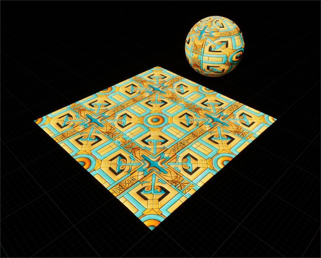 Game Ready PBR Stylized Patterned Materials Pack Texture_5