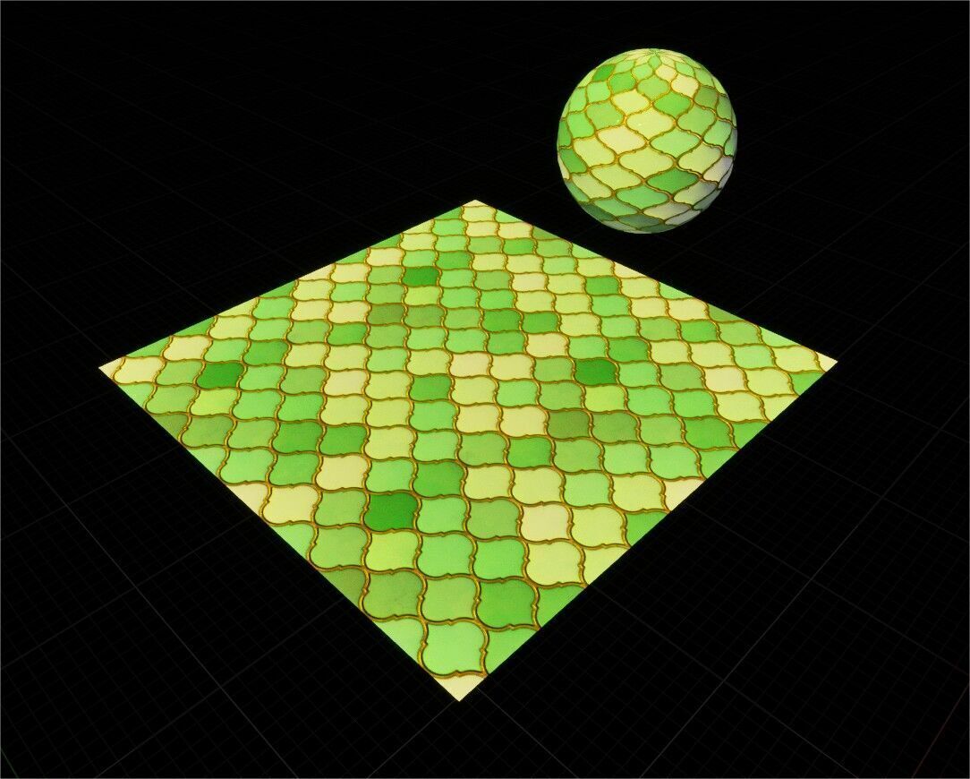 Game Ready PBR Stylized Patterned Materials Pack Texture_69