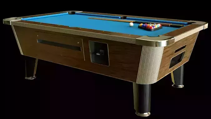 Pool Table Low-poly 3D model