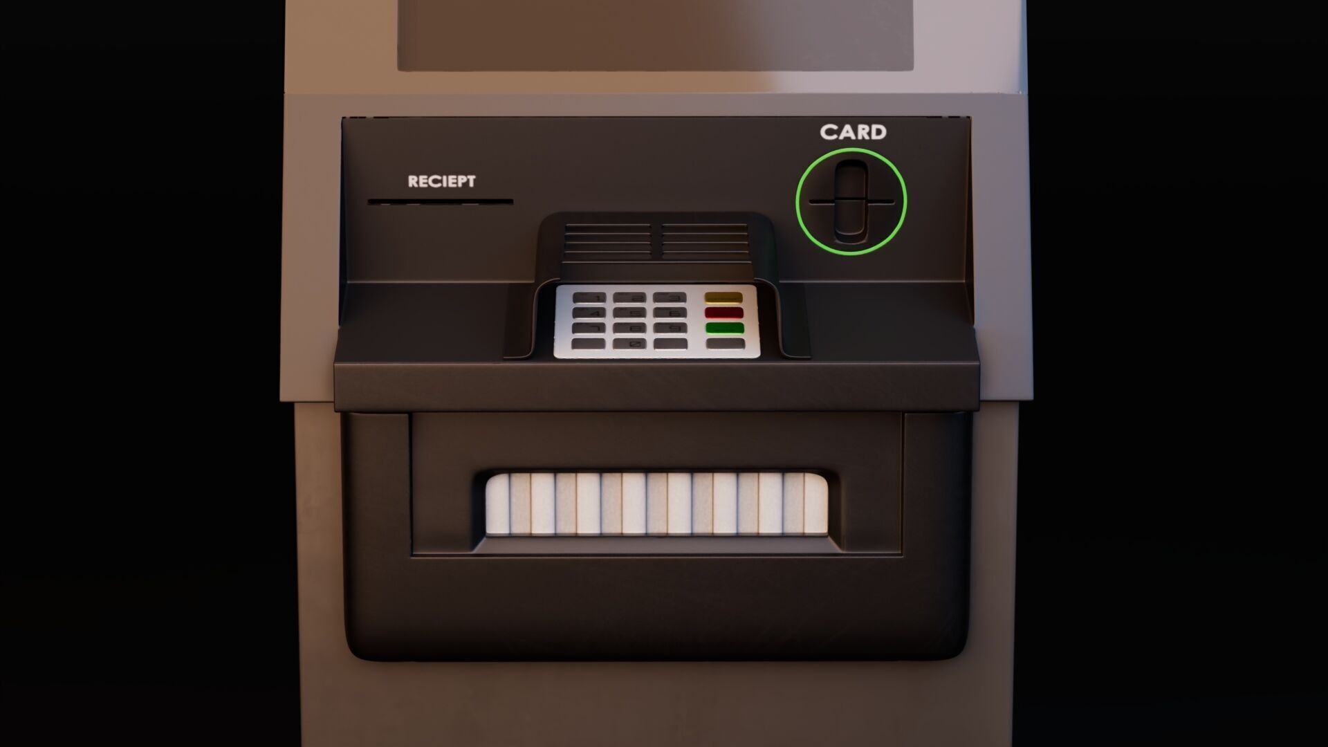 ATM Machine Low-poly 3D model_5