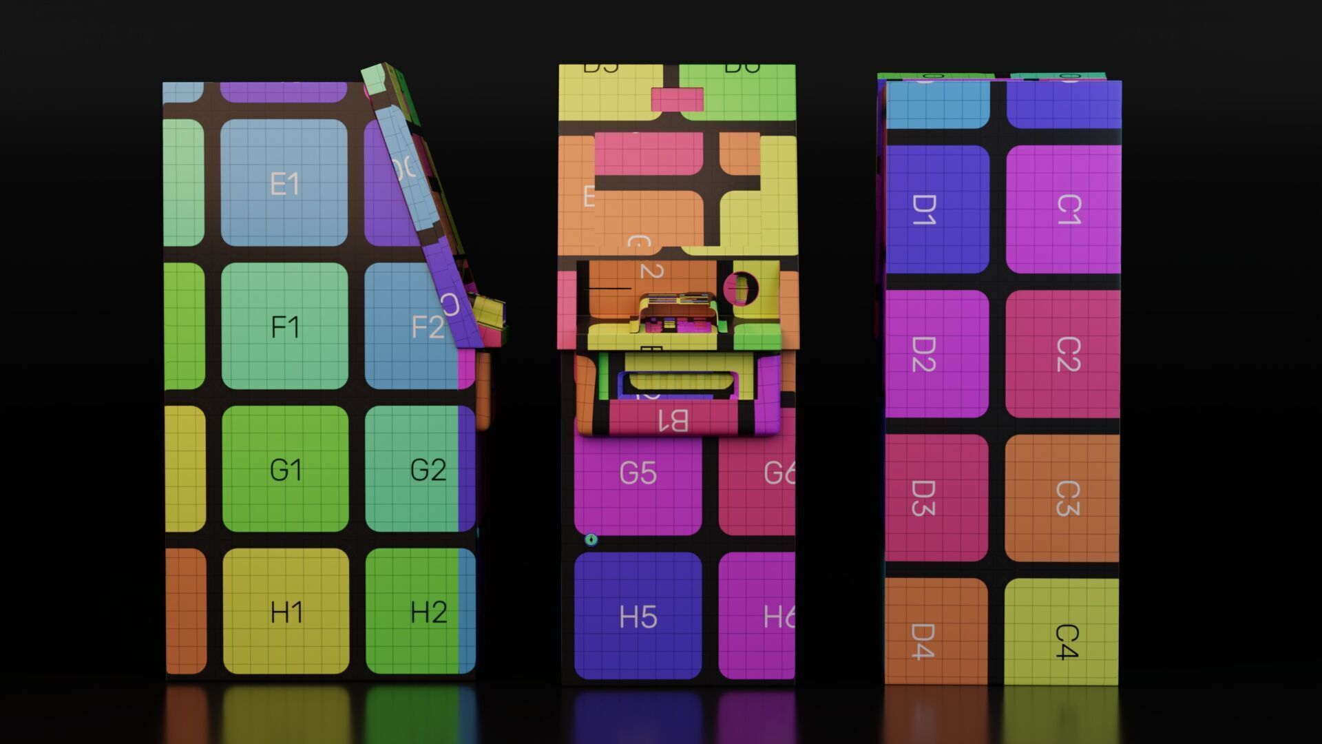 ATM Machine Low-poly 3D model_10