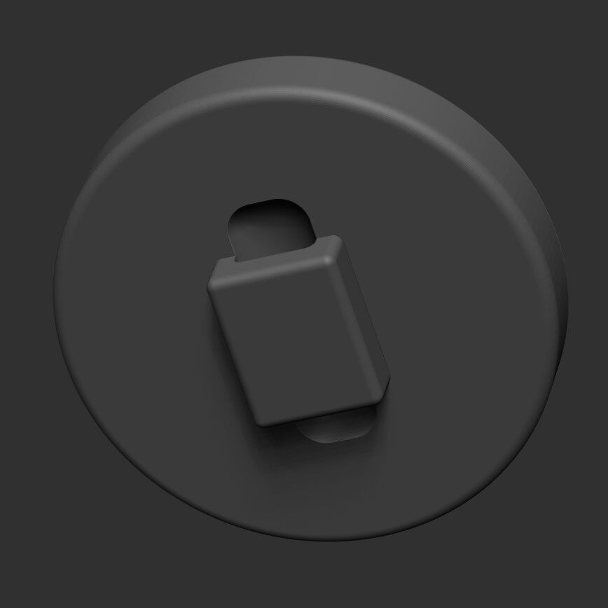 AD Ghost Nameless Ghouls button 3D print model_2