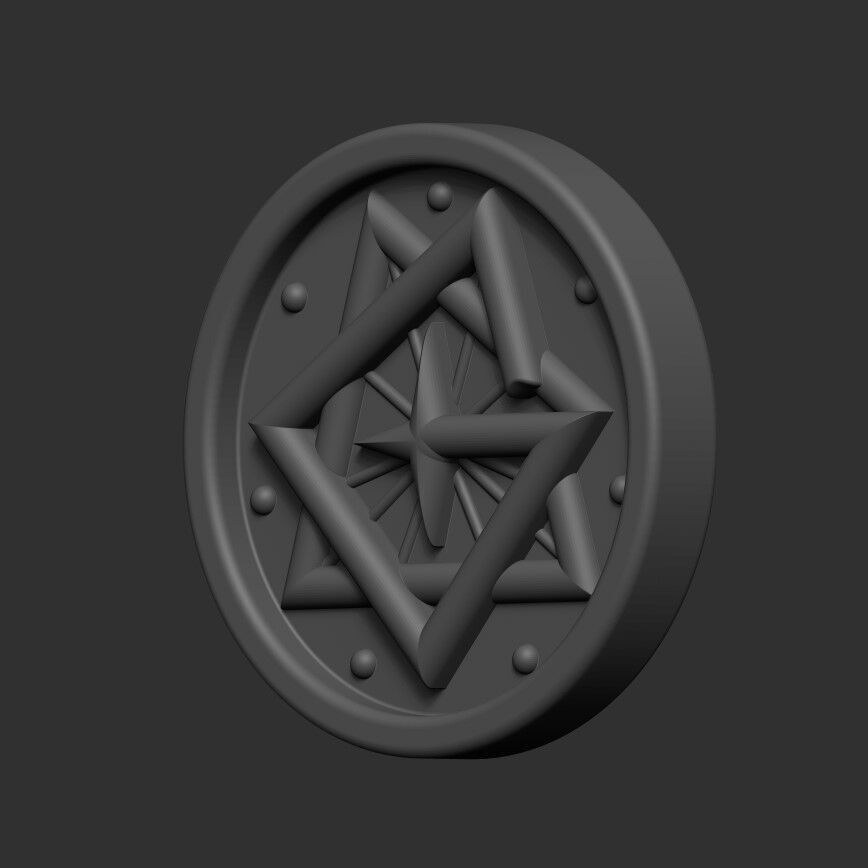 AD Ghost Nameless Ghouls button 3D print model_4