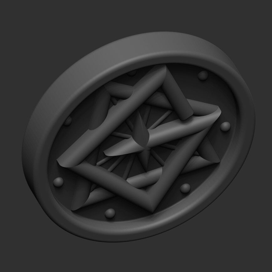 AD Ghost Nameless Ghouls button 3D print model_3